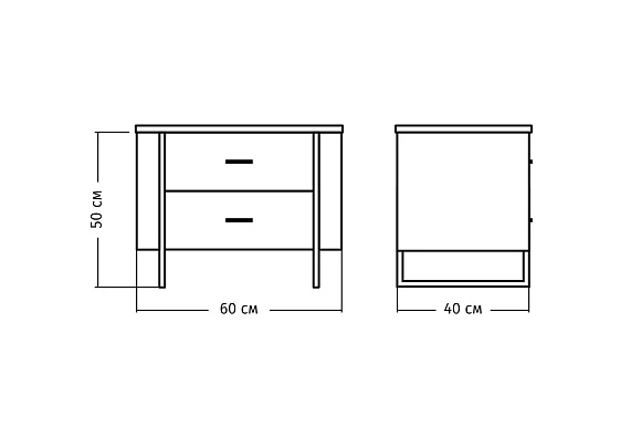 Прикроватная тумба Dakota (Silver)